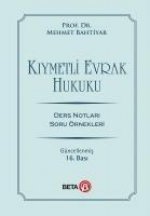 Kiymetli Evrak Hukuku Ders Notlari