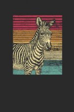 Zebra Retro: Graph Paper Notebook - Gift For Zebra Fans