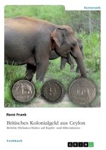 Britisches Kolonialgeld aus Ceylon. Beliebte Elefanten-Motive auf Kupfer- und Silbermünzen