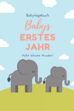 Babytagebuch Babys Erstes Jahr Hallo Kleines Wunder: A5 Tagebuch mit schönen Sprüchen als Geschenk zur Geburt für Mädchen- Geschenkidee für werdene Mü