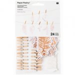 Papieranhänger, Zweige, Roségold, FSC Mix