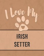 I Love My Irish Setter: For the Pet You Love, Track Vet, Health, Medical, Vaccinations and More in this Book