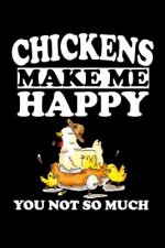 Chickens Make Me Happy You Not So Much: Animal Nature Collection