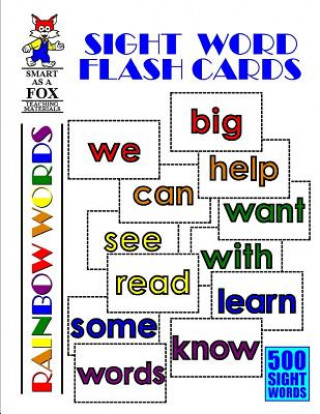 Sight Word Flash Cards: 500 Rainbow Words
