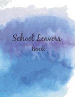 School leavers: autograph memories book contact details A4 120 pages pastel