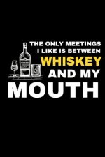 The Only Meetings I Like Is Between Whiskey And My Mouths: Office Humor College Ruled Line Notebook