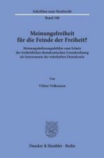 Meinungsfreiheit für die Feinde der Freiheit?