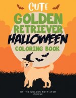 Cute Golden Retriever Halloween Coloring Book