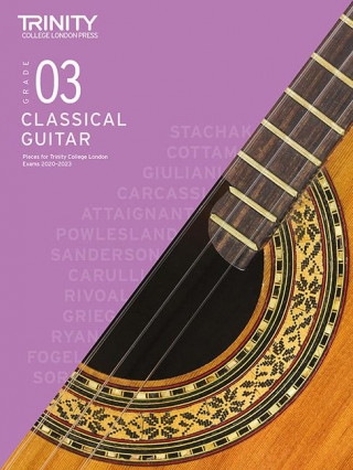 Trinity College London Classical Guitar Exam Pieces 2020-2023: Grade 3