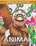 Doodle Animal Coloring book for Adults: Stress Relieving Coloring Pages Designs