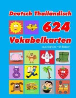 Deutsch Thailändisch 624 Vokabelkarten aus Karton mit Bildern: Wortschatz karten erweitern grundschule für a1 a2 b1 b2 c1 c2 und Kinder
