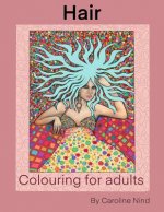 Hair: Adult colouring book