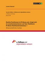 Rechte Positionen in PI-News.net. Zeigt sich in Leserkommentaren auf der Plattform PI-News Rechtsextremismus ?