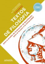 TEXTOS FILOSOFÍA PARA PRUEBA EVALUACIÓN BACHILLERATO ACCESO UNIVERSIDAD CANARIAS