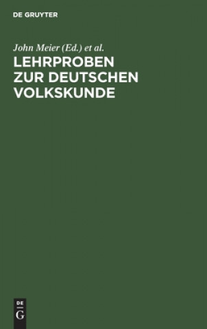 Lehrproben Zur Deutschen Volkskunde