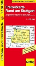 Rund um Stuttgart - Freizeit- und Strassenkarte 1:150.000