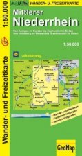 Mittlerer Niederrhein Wander- und Freizeitkarte 1:50.000