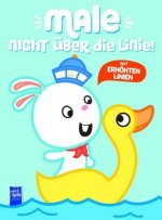 Male nicht über die Linie (blau)
