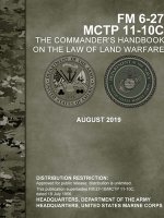 Commander's Handbook on the Law of Land Warfare (FM 6-27) (MCTP 11-10C)