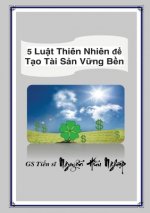 5 Luật Thien Nhien để Tạo Tai Sản Vững Bền