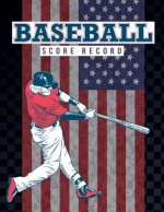 Baseball Score Record: This baseball score card has many spaces on which to record the hits, runs, and various plays of both the home and vis