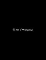 Team Awesome: Line Notebook Handwriting Practice Paper Workbook