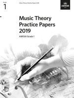 Music Theory Practice Papers 2019, ABRSM Grade 1