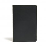 KJV Ultrathin Reference Bible, Black Genuine Leather