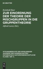 Zur Einordnung Der Theorie Der Mischgruppen in Die Gruppentheorie