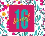 Happy 16th Birthday Guest Book (Landscape Hardcover)