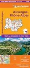 AUVERGNE-RHONE-ALPES, France - Michelin Maxi Regional Map 604