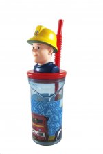Feuerwehrmann Sam, Trinkbecher 3D Figur, SAN, PP, PVC, 360ml