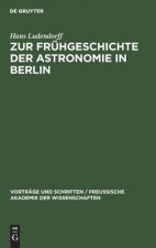 Zur Fruhgeschichte Der Astronomie in Berlin