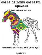 Color Calming Colorful Animals: Calming Coloring book for cool kids