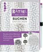 Rätselwelten - Rätseln, Suchen & Entdecken: Wunderschöne Bildrätsel, Fehlersuchen, Labyrinthe, Schattenbilder und mehr