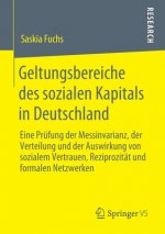 Geltungsbereiche Des Sozialen Kapitals in Deutschland