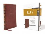 KJV Holy Bible, Giant Print Thinline Bible, Brown Leathersoft, Red Letter, Comfort Print: King James Version