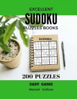 Excellent Sudoku Puzzles Books 200 Puzzles Easy Game: Large Print (Easy)