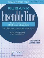 Ensemble Time - Alto Saxophone (Baritone Saxophone): For Instrumental Trio or Quartet Playing