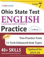 Ohio State Test Prep: Grade 7 English Language Arts Literacy (ELA) Practice Workbook and Full-length Online Assessments: OST Study Guide