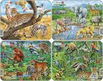 Puzzle MINI - Exotická zvířata/11 dílků (4 druhy)