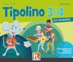 Tipolino 3/4 - Fit in Musik. Audio-CDs. Ausgabe D, 5 Audio-CD