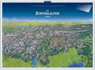 KOMPASS Panorama Die Zentralalpen, Le Alpi, Poster