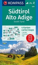 KOMPASS Wanderkarten-Set 699 Südtirol, Alto Adige, South Tyrol (3 Karten) 1:50.000