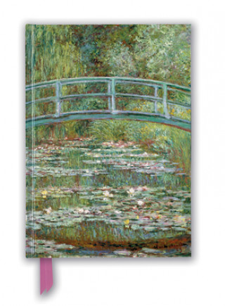 Claude Monet: Bridge over a Pond for Water Lilies (Foiled Blank Journal)