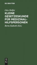 Kleine Gesetzeskunde Fur Medizinalhilfspersonen