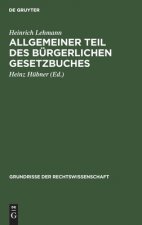 Allgemeiner Teil Des Burgerlichen Gesetzbuches