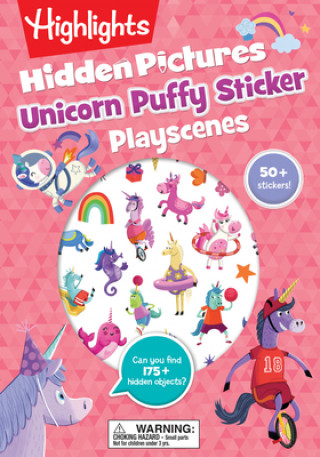 Unicorn Puffy Sticker Playscenes (Brožovaná)