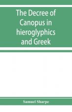 decree of Canopus in hieroglyphics and Greek