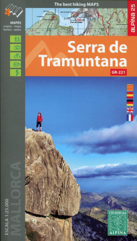 Wanderkarte Serra de Tramuntana 1:25000